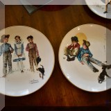 C20. Norman Rockwell 1975 Four Seasons collector's plates 
